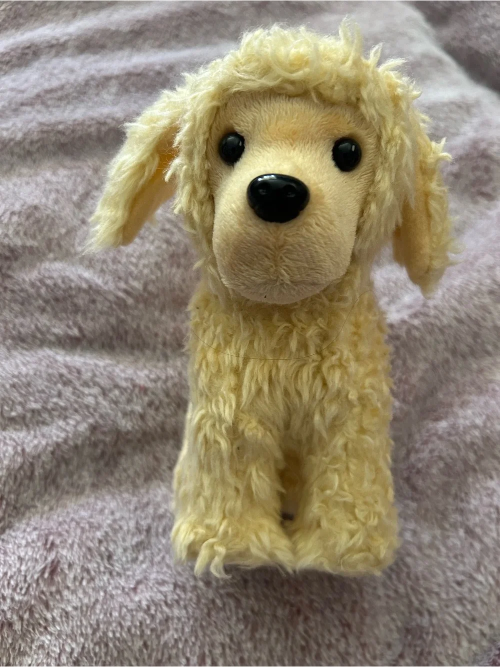 American Girl Apricot Poodle Puppy, retired poseable pet plush
